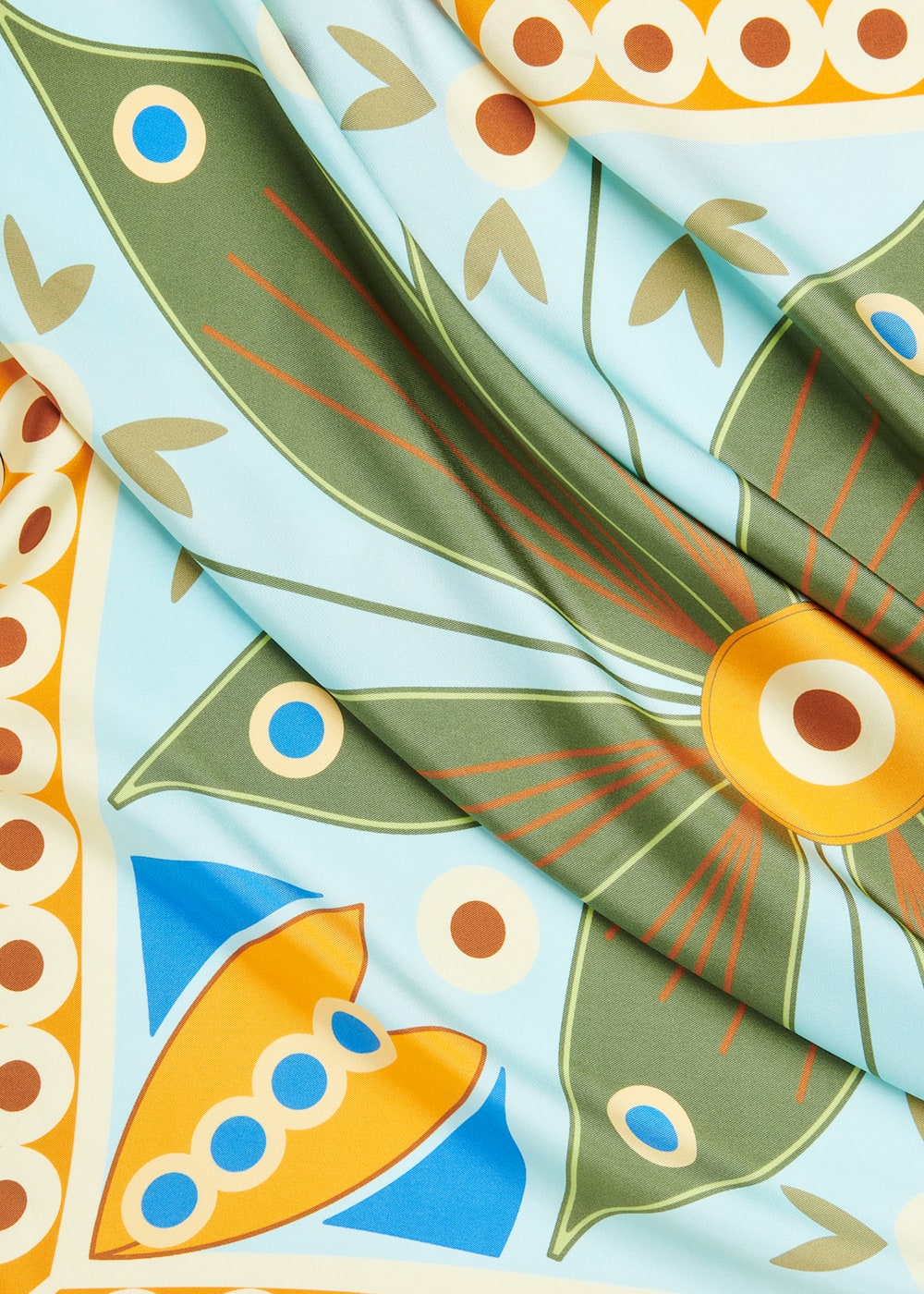 Botanical silk scarves discount